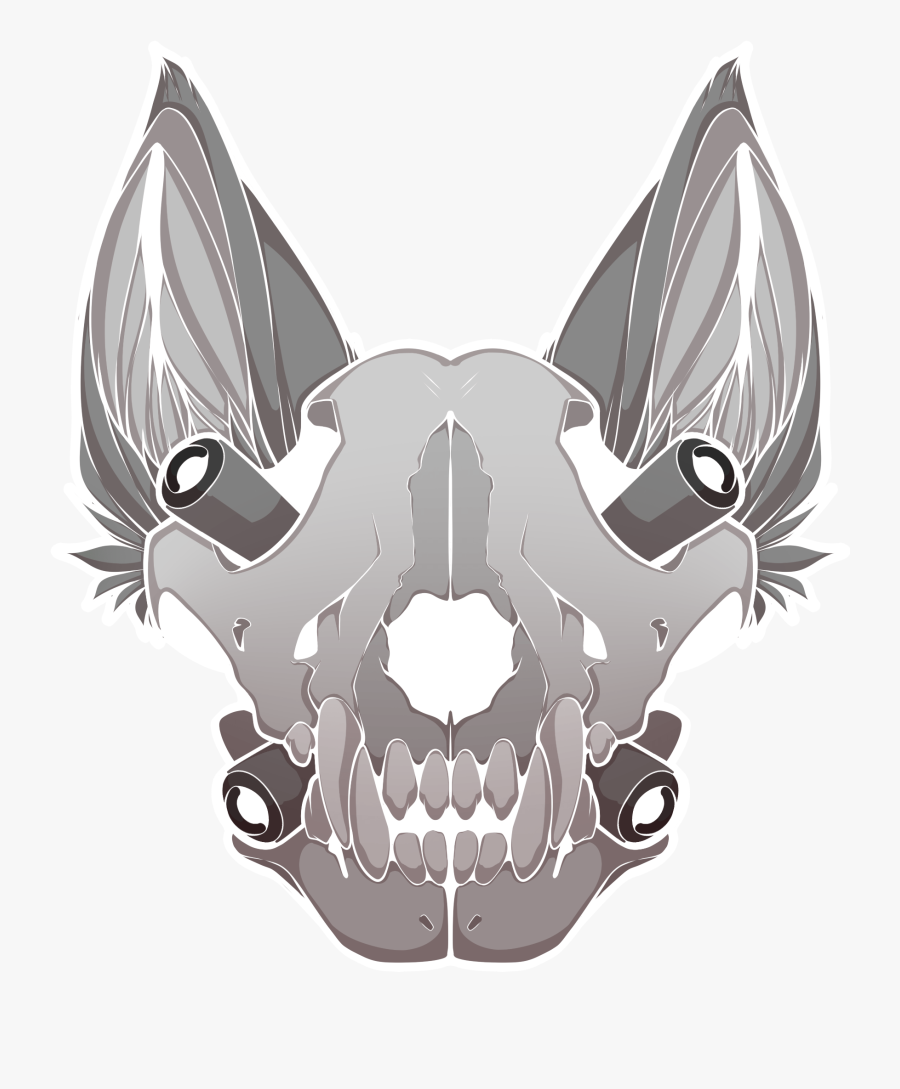 Transparent Dog Skeleton Clipart - Dog Skull Transparent, Transparent Clipart