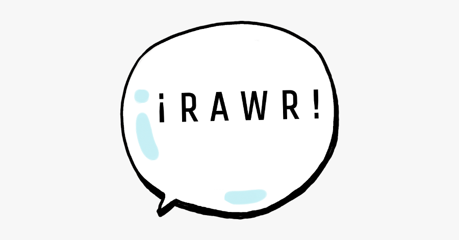 Rawr Freetoedit - Logo Tenses, Transparent Clipart