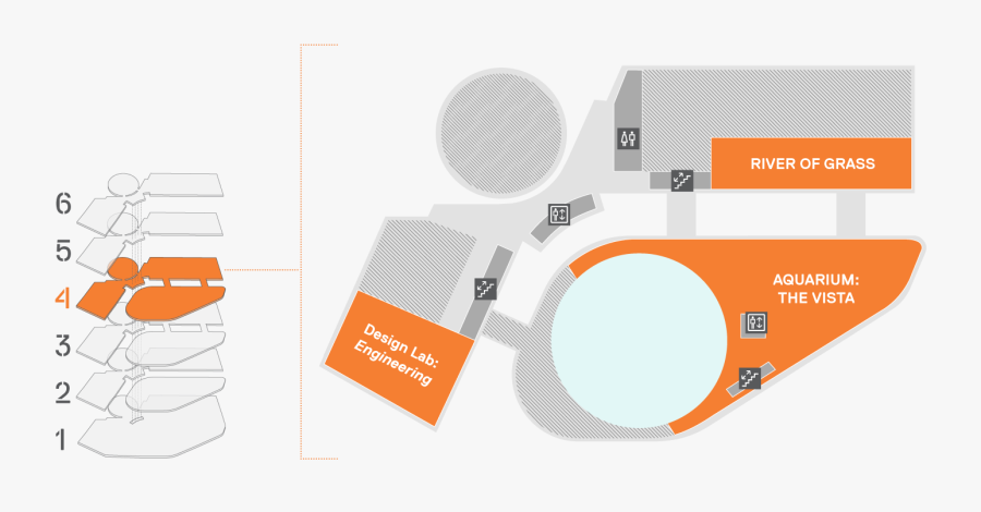 Phillip And Patricia Frost Museum Of Science Clipart - Frost Museum Of Science Plan, Transparent Clipart