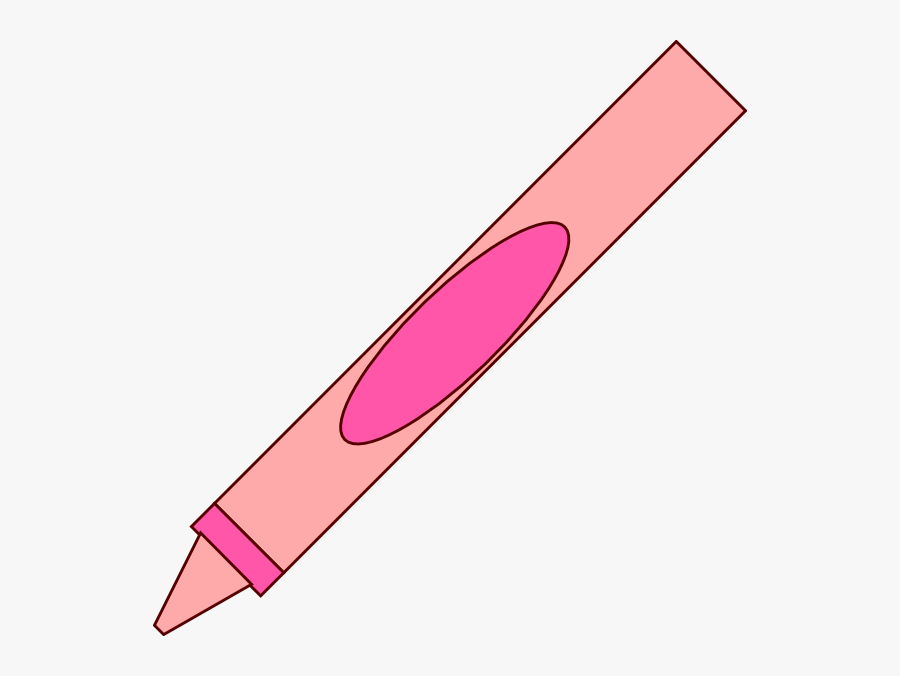 Transparent Crayon Clipart - Crayon Rosa, Transparent Clipart