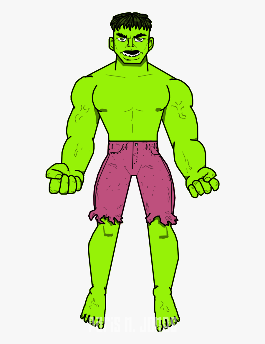The Hulk By Parisnjones - Cartoon, Transparent Clipart