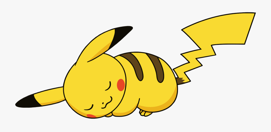 Sleepy Drawing Pikachu Transparent Png Clipart Free - Sleeping Pikachu Png, Transparent Clipart