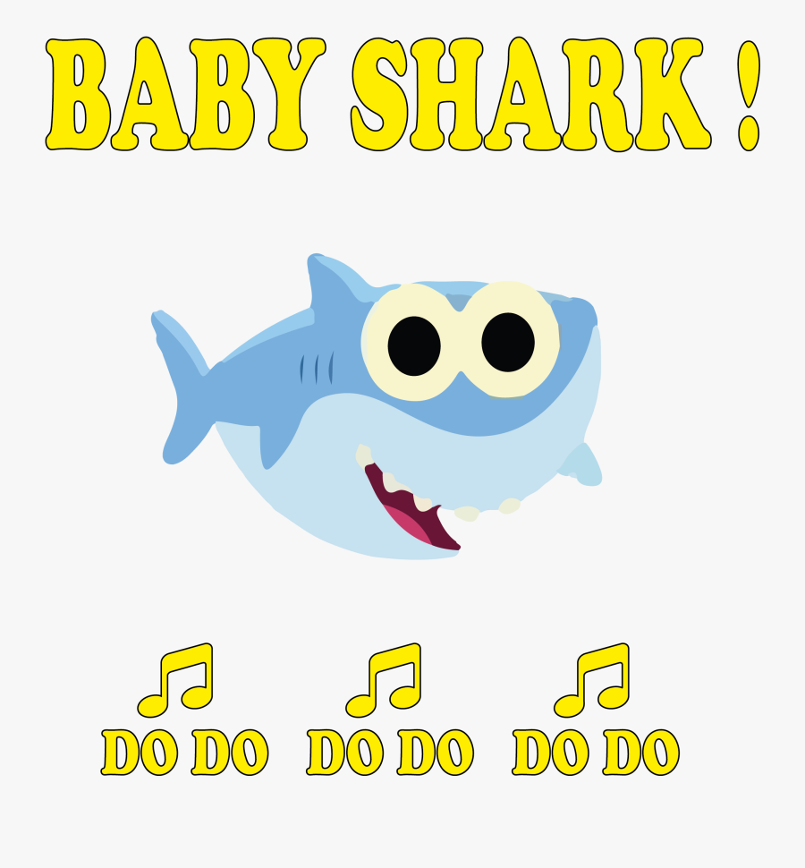 Clip Art Baby Shark Cartoon - Baby Shark Doo Doo Png, Transparent Clipart