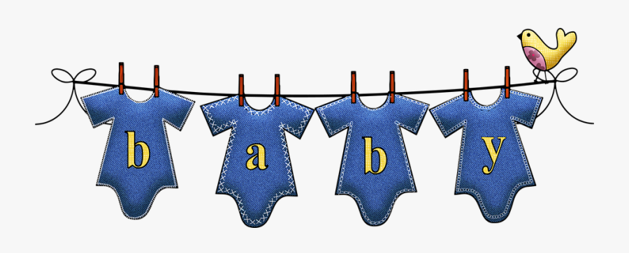 Baby Clothesline, Onesies, Baby Clothes - Roupas De Bebe Varal, Transparent Clipart