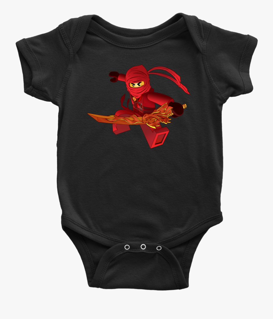 Ninjago Kai Inspired Baby Onesie - Flash, Transparent Clipart