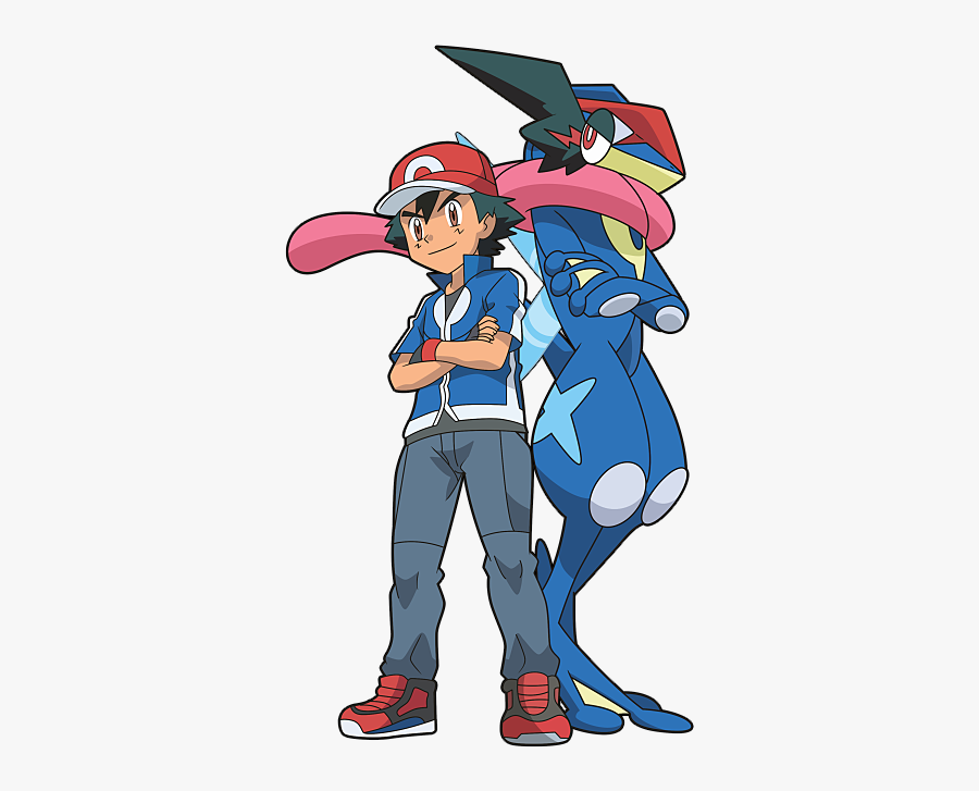 Pokemon Clipart Xyz For Free Download And Use In Presentations - Ash And Greninja Drawing, Transparent Clipart