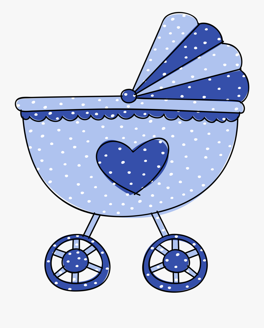 Onesie Clipart Dark Blue - Clip Art Baby Stroller, Transparent Clipart