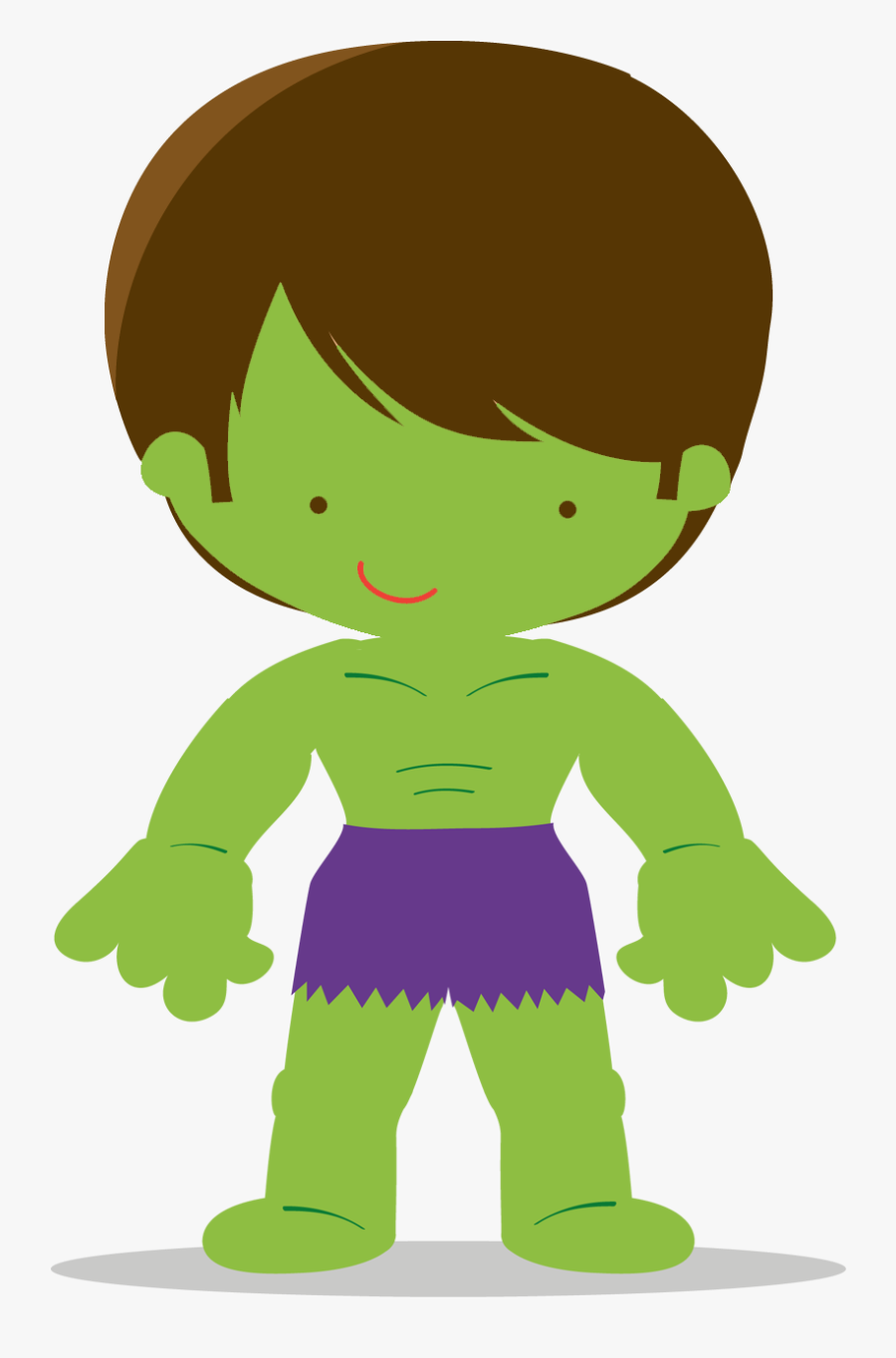 Hulk Kids Png - Vingadores Cute Png Hulk, Transparent Clipart