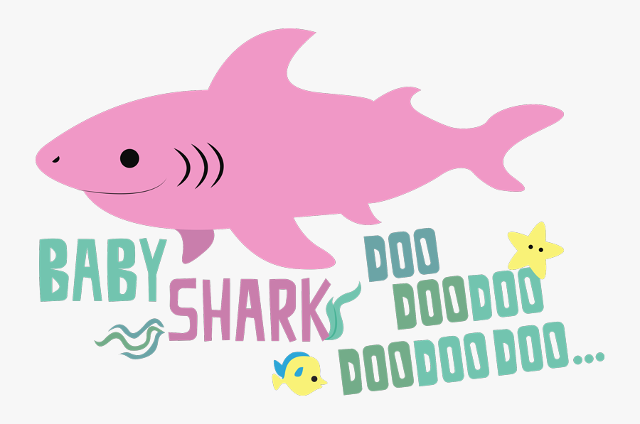 Transparent Shark Clipart For Kids - Pink Baby Shark Transparent, Transparent Clipart
