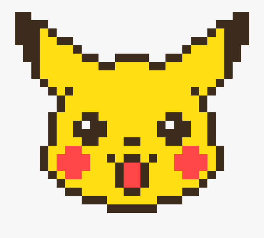 Cara De Pikachu En Minecraft Clipart , Png Download - Cute Pixel Art Easy, Transparent Clipart