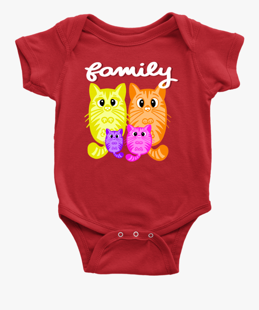 Hd Fluffy Cat Family - Infant Bodysuit, Transparent Clipart