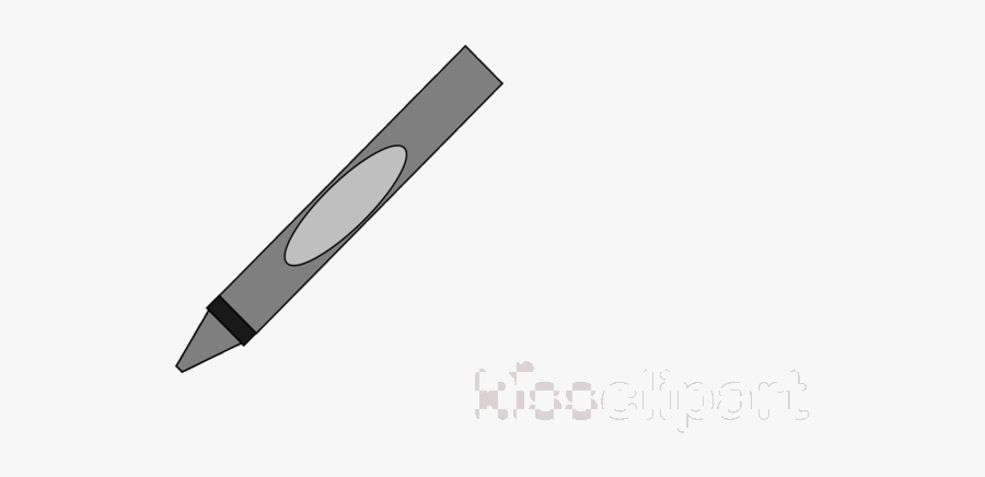 Gray Crayon Graphics Art Transparent Image Clipart - Crayons Gray Clipart, Transparent Clipart