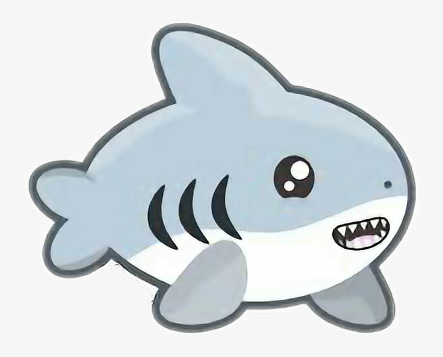 Collection Of Free Svg - Kawaii Cute Cartoon Shark, Transparent Clipart