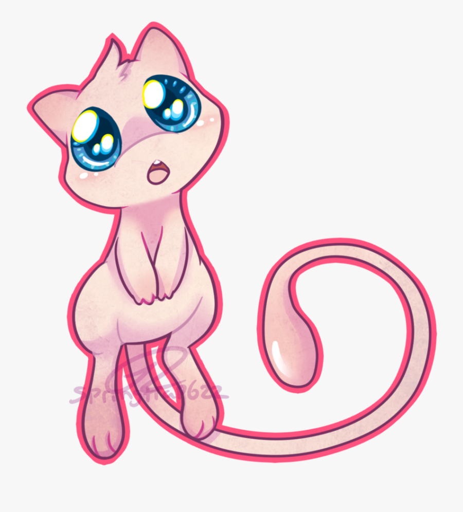 Transparent Pokemon Clipart Png - Mew Kawaii, Transparent Clipart