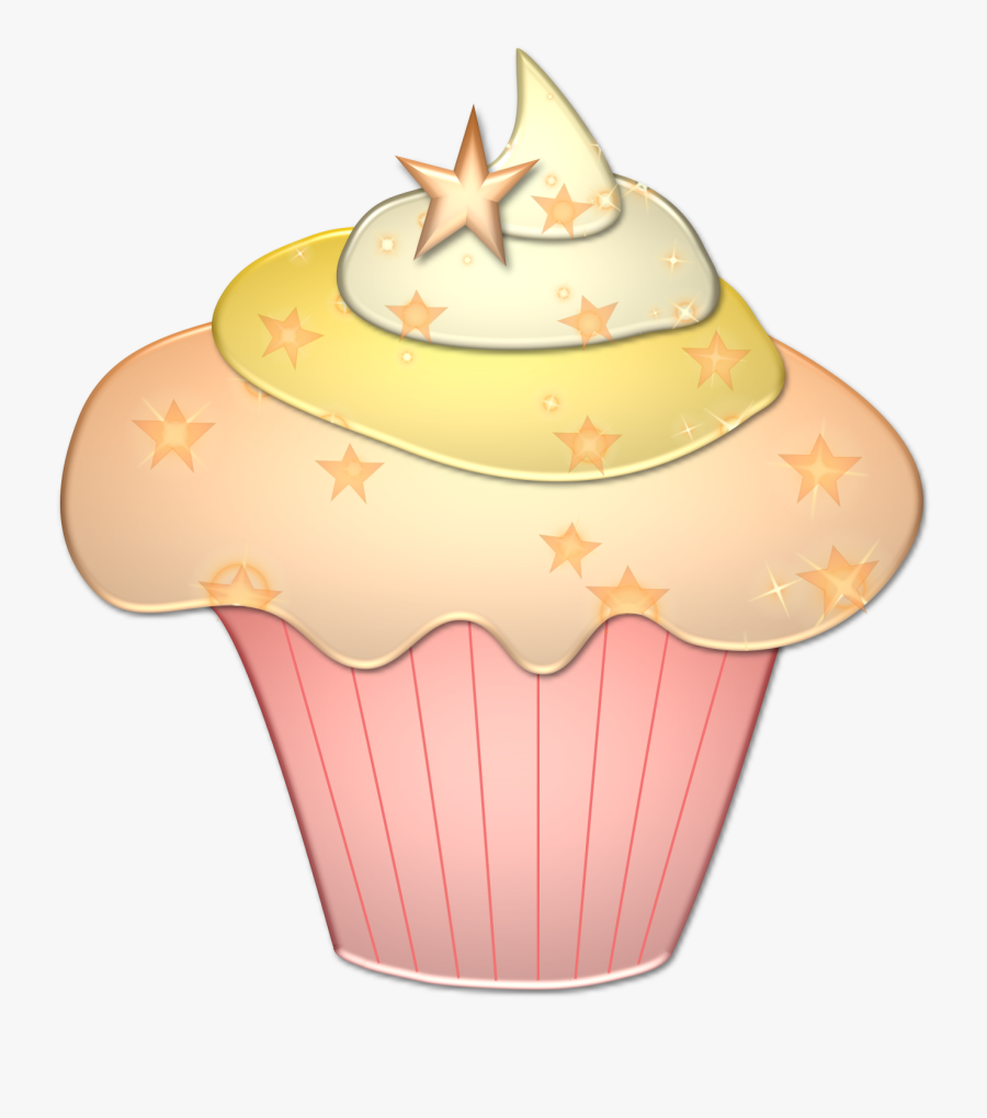 Cupcake Clipart House - Gold Cupcakes Clipart Png, Transparent Clipart