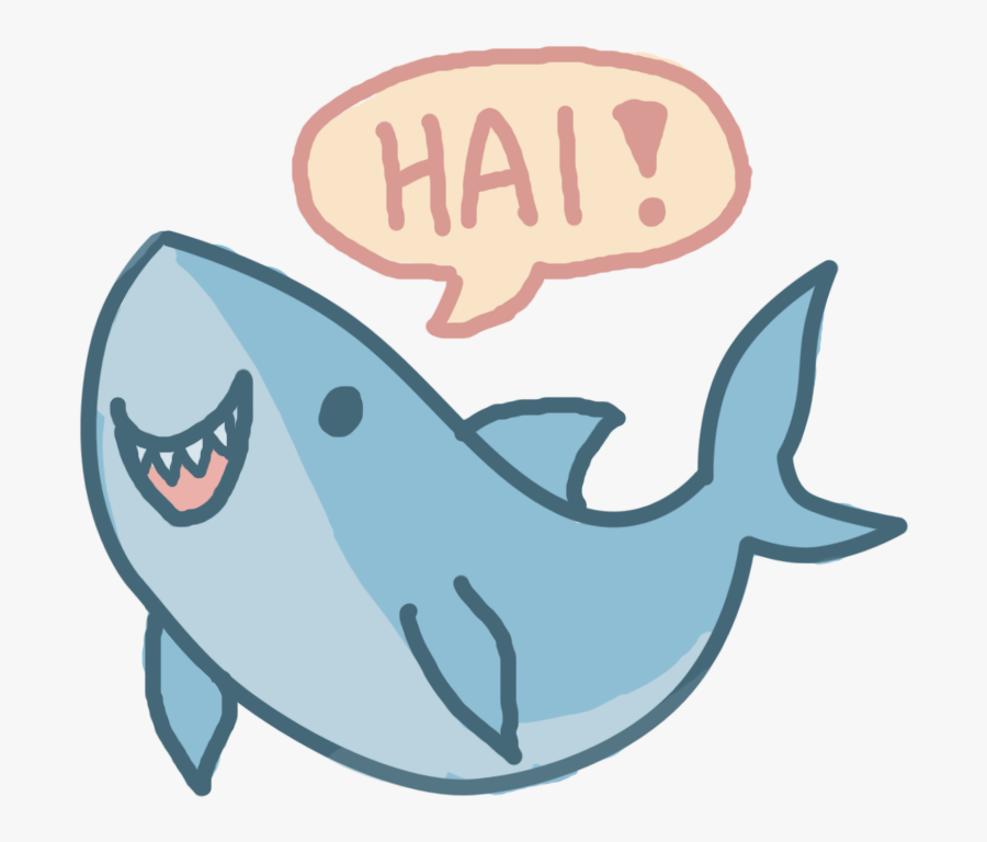 Girl Clipart Shark - Cute Cartoon Shark Drawing, Transparent Clipart