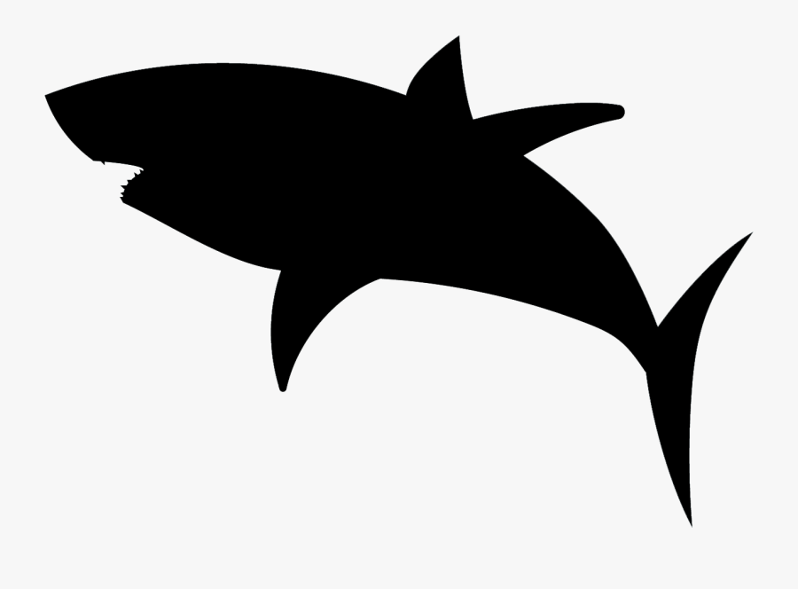 Great White Shark Silhouette - Shark Image For Cricut, Transparent Clipart