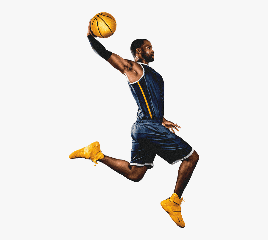 Nba Players Png - Basketball Player Slam Dunk, Transparent Clipart