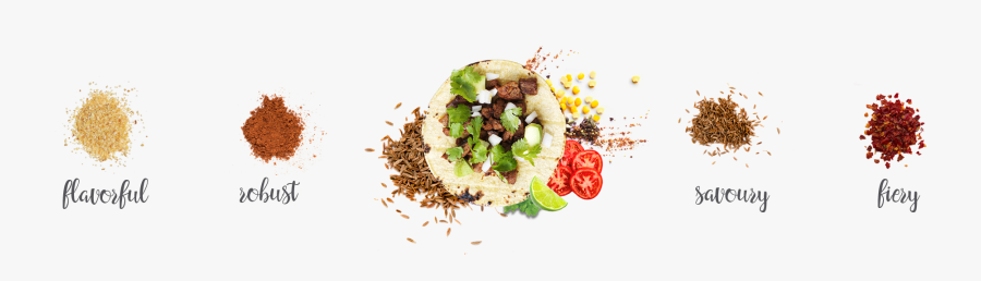 Fresh Mexican Ingredients And Mexican Flavors - Dish, Transparent Clipart