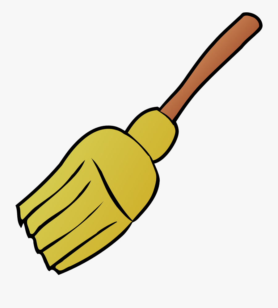 Cartoon Broom - Broom Clip Art, Transparent Clipart