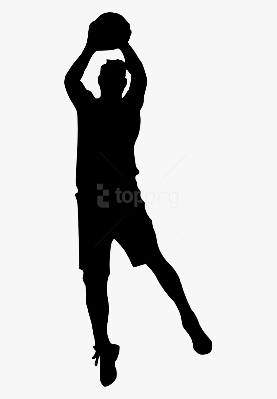 Basketball Player Silhouette Png Clipart , Png Download - Basketball Player Silhouette Png, Transparent Clipart