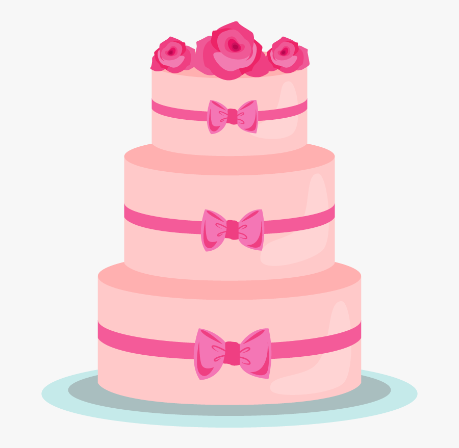 Transparent Birthday Cupcake Clipart - Wedding Cake Vector Png, Transparent Clipart