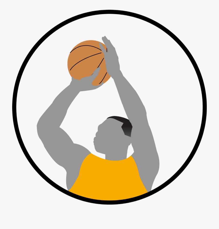 Basketball 3 Point Shot Clipart - Basketball, Transparent Clipart