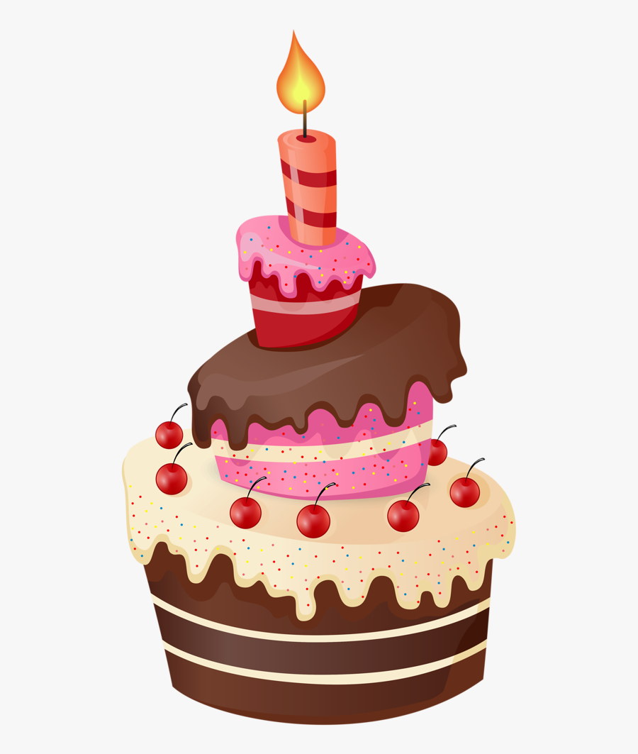 Birthday Cake Cliparts Png Red - Birthday Gift Cake Download, Transparent Clipart