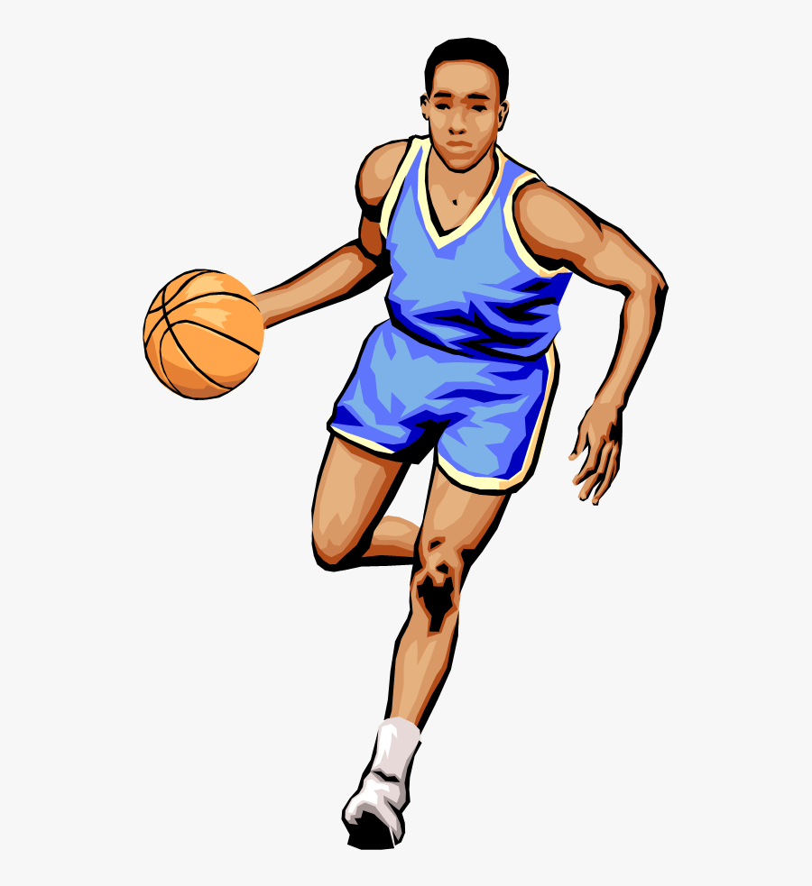 Bedford Stuyvesant “stop The Violence” Basketball Tournament - Cartoon Basketball Player Dribbling, Transparent Clipart