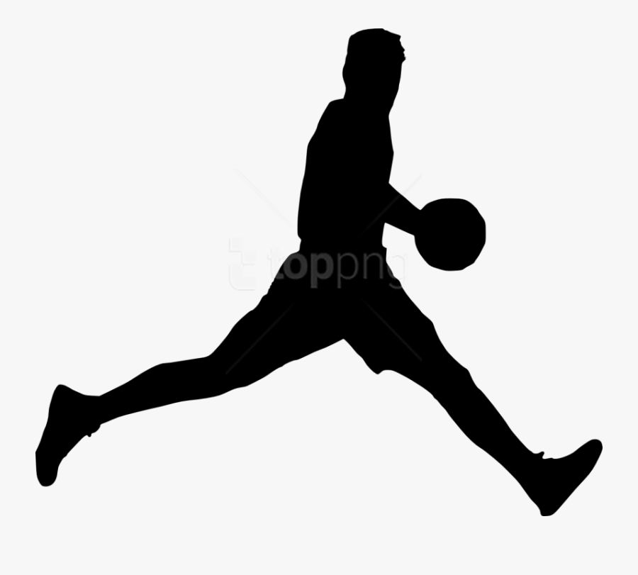 Free Png Basketball Player Silhouette Png - Basketball Player Silhouette Png, Transparent Clipart