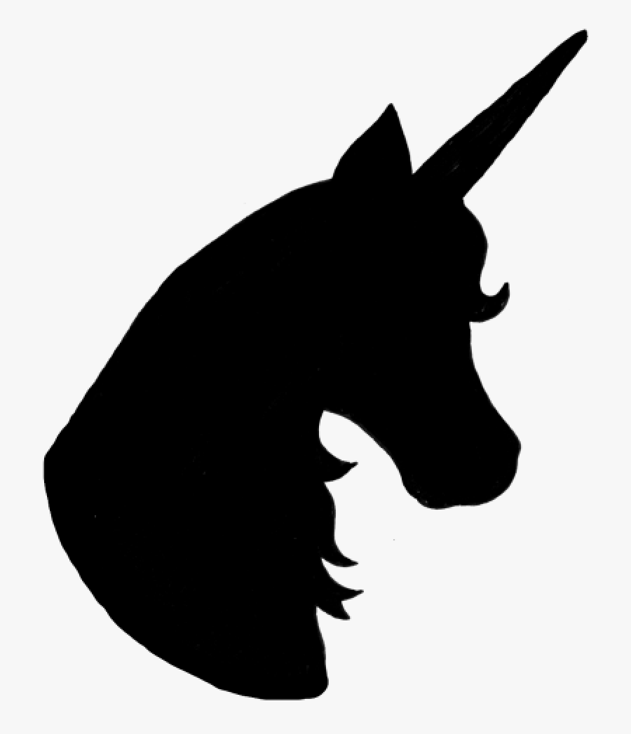 Unicorn Silhouette Unicorn Silhouette Head At Getdrawings - Silhouette Unicorn Head Clipart, Transparent Clipart