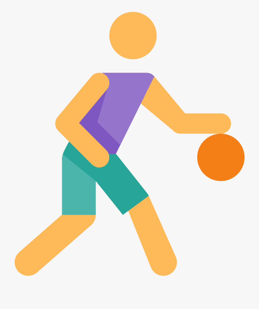 Basketball Player Icon - Sport Icon Png Color, Transparent Clipart