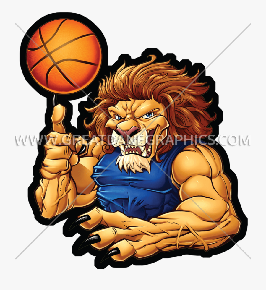 Basketball Lion, Transparent Clipart
