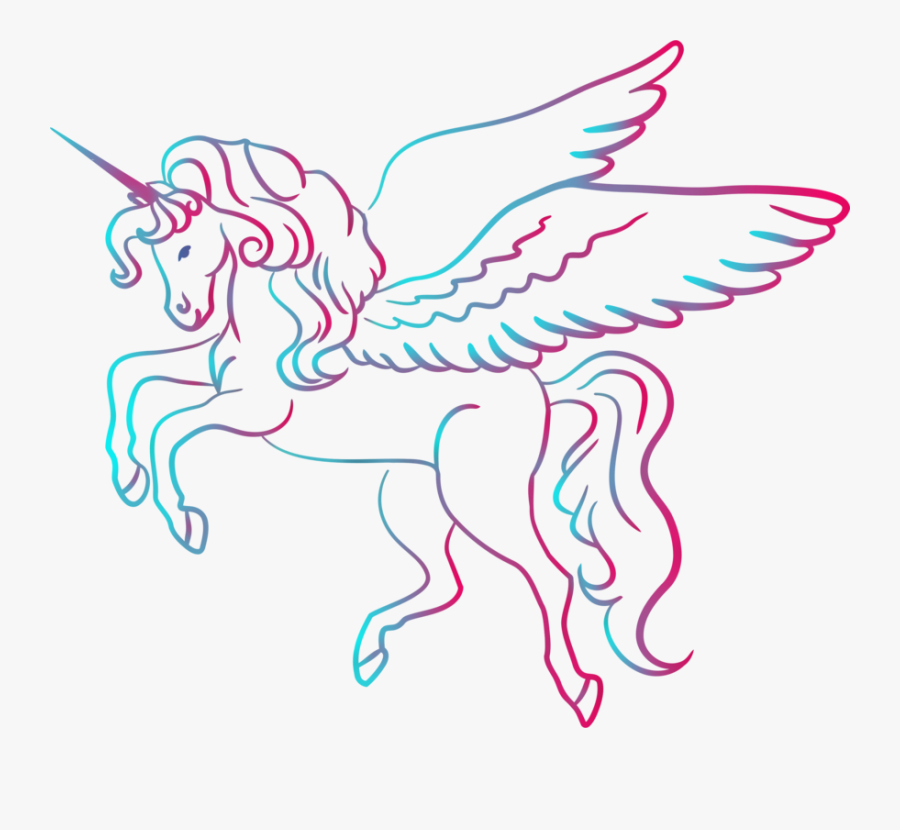 Pink,line Art,head - Drawing Images Of Unicorn, Transparent Clipart