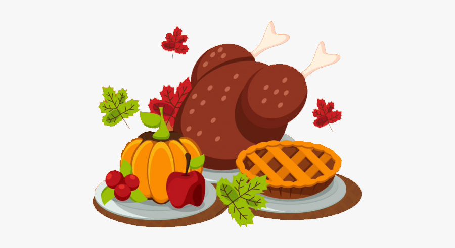 Clip Art Pictures Of Thanksgiving Food - Transparent Background Thanksgiving Meal Clipart, Transparent Clipart