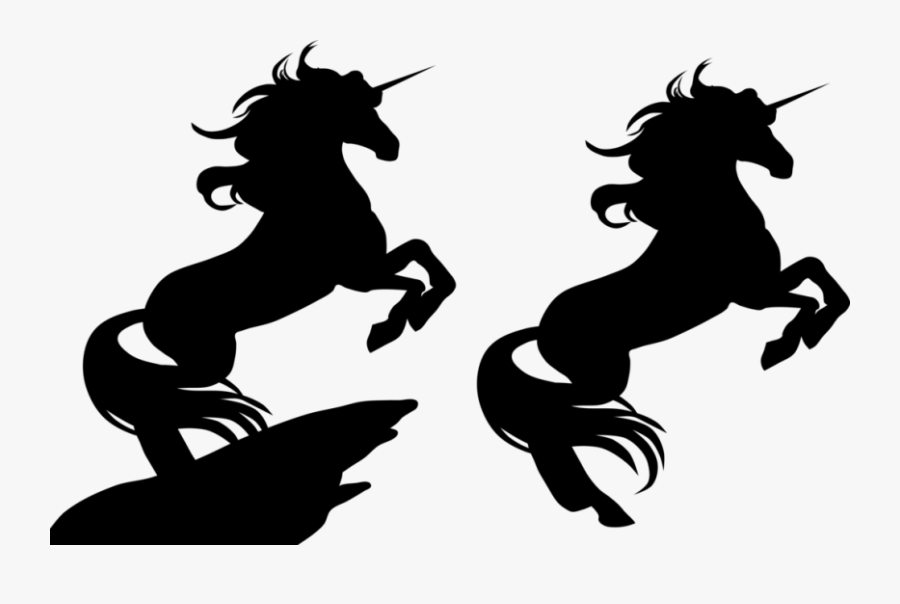 Unicorn Black And White Free Unicorn Clipart Hostted - Silhouette Free Unicorn Clipart, Transparent Clipart