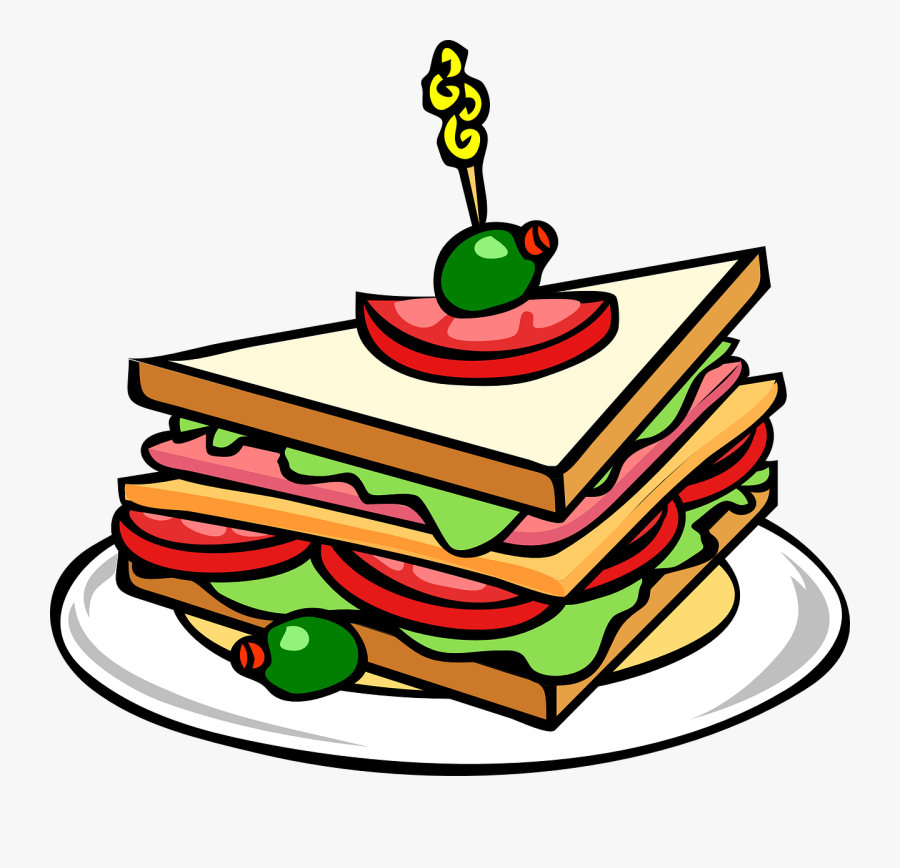 School Lunches 12/8 - Sandwich Clip Art, Transparent Clipart