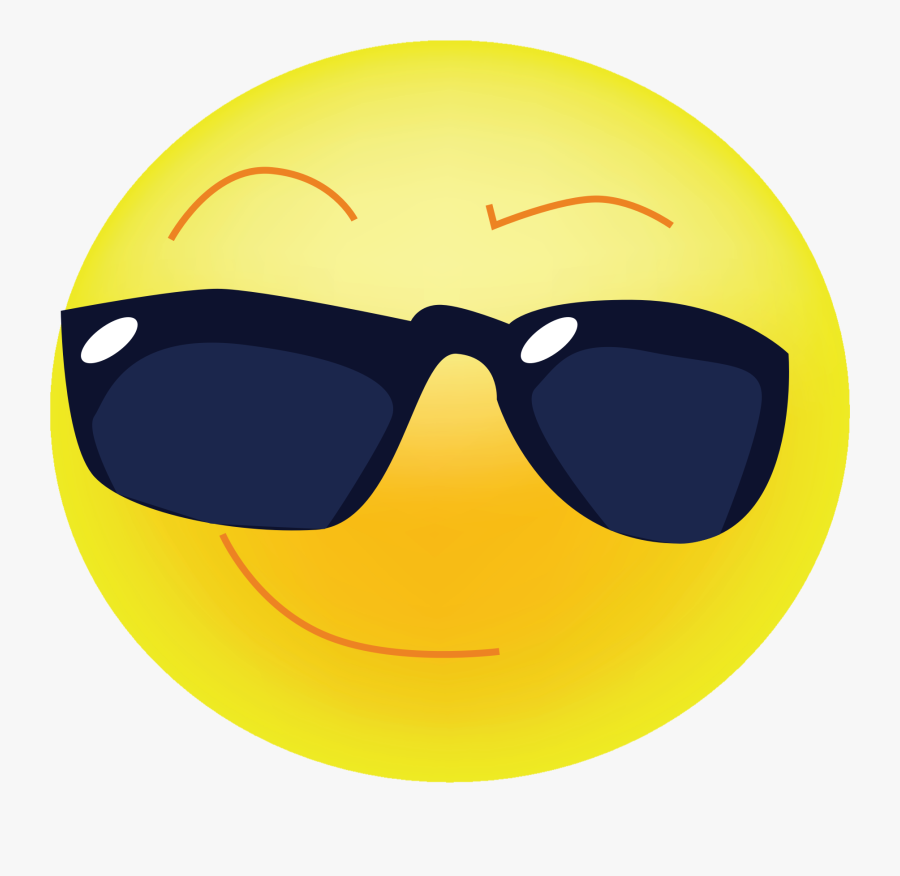 Emoticon Smiley Cool Download Free Image Clipart - Cool Emoji Transparent Background, Transparent Clipart