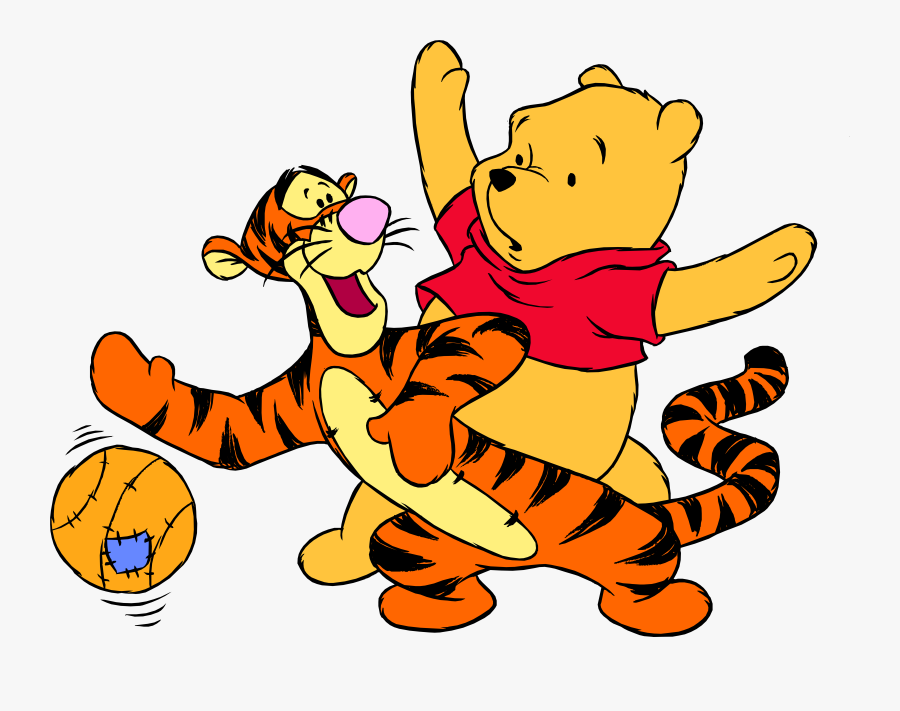 Winnie The Pooh Tigger And Ball Png Clip Art - Winnie The Pooh Png, Transparent Clipart