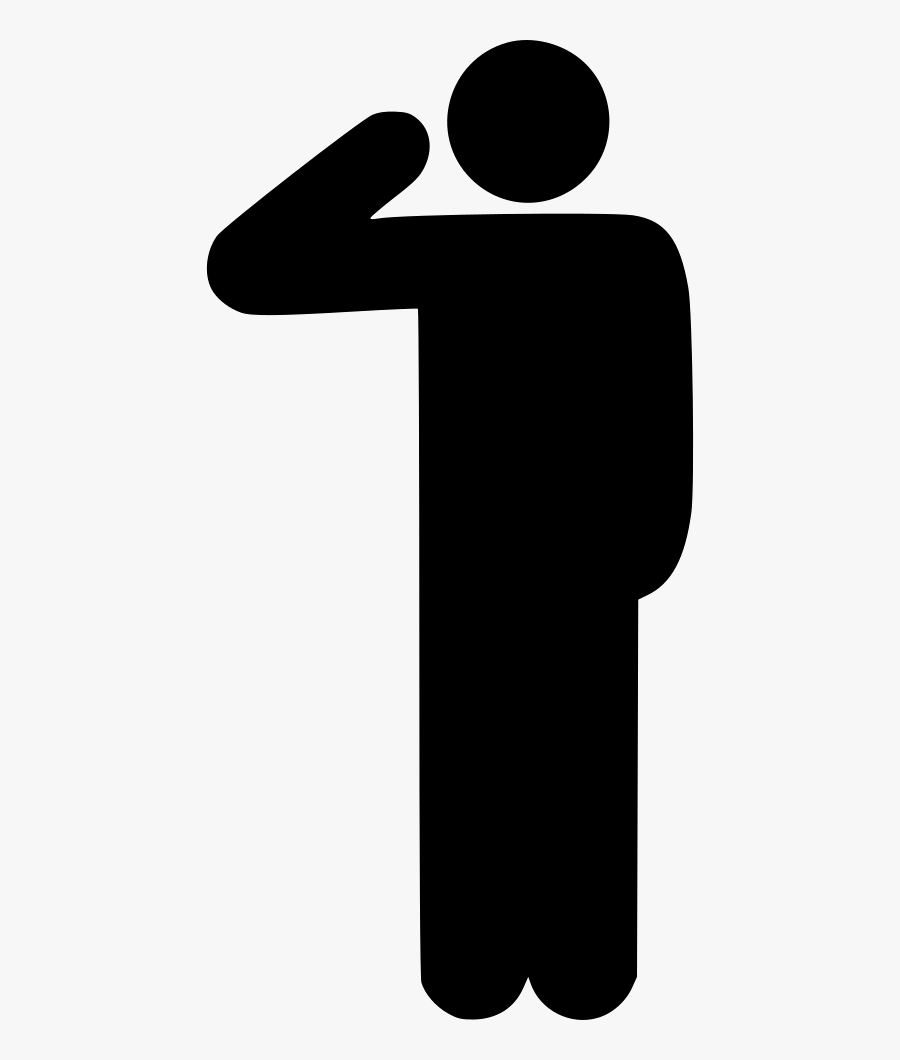 Transparent Respect Clipart - Salute Icon Png, Transparent Clipart