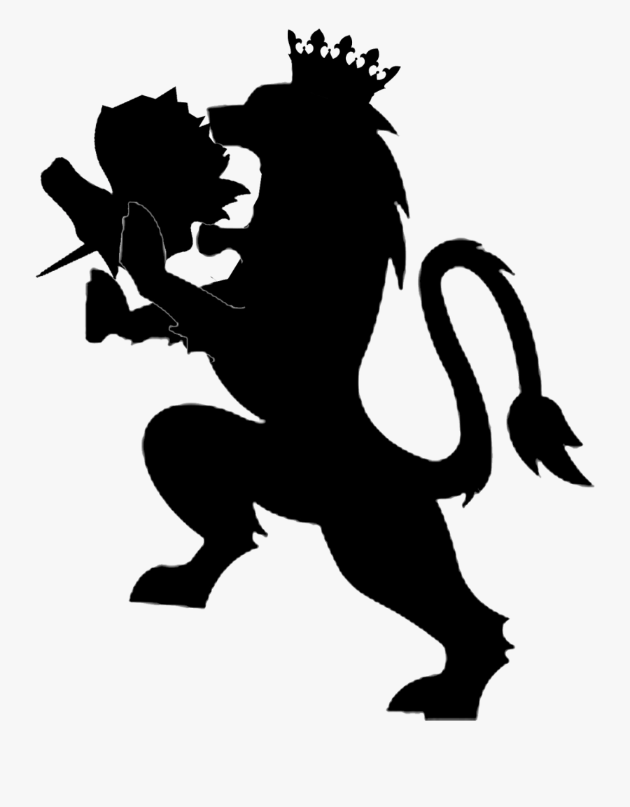 The Lion And The Unicorn Crest Royal Coat Of Arms Of - Unicorn Crest, Transparent Clipart