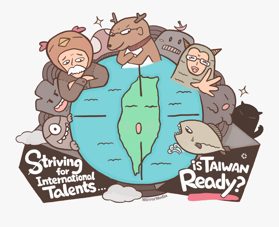 Striving For International Talents - Cartoon, Transparent Clipart