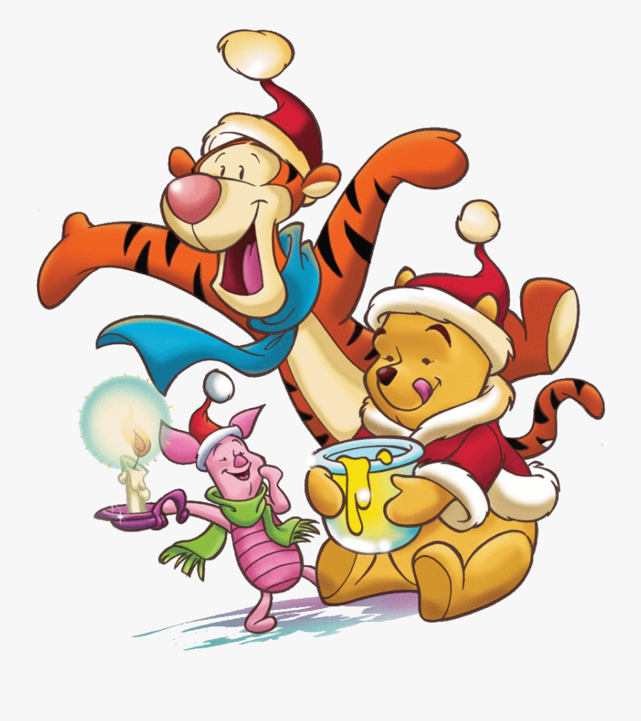 Download Merry Christmas Winnie The Pooh Clipart Winnie - Christmas Winnie The Pooh Png, Transparent Clipart
