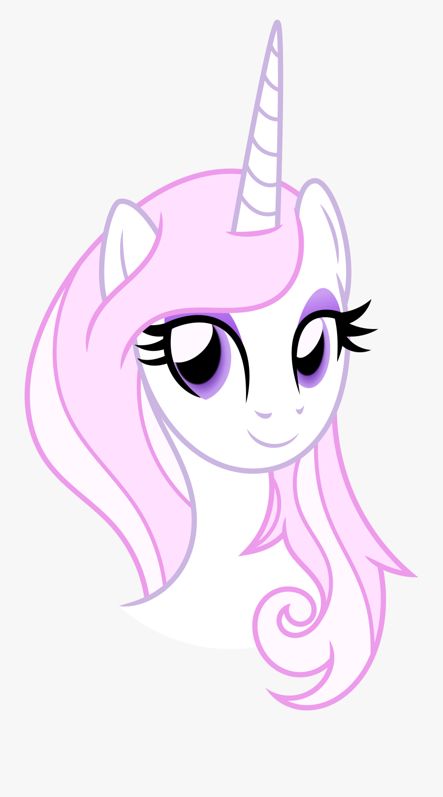 Transparent Unicorn Face Clipart - Pink And White My Little Pony, Transparent Clipart