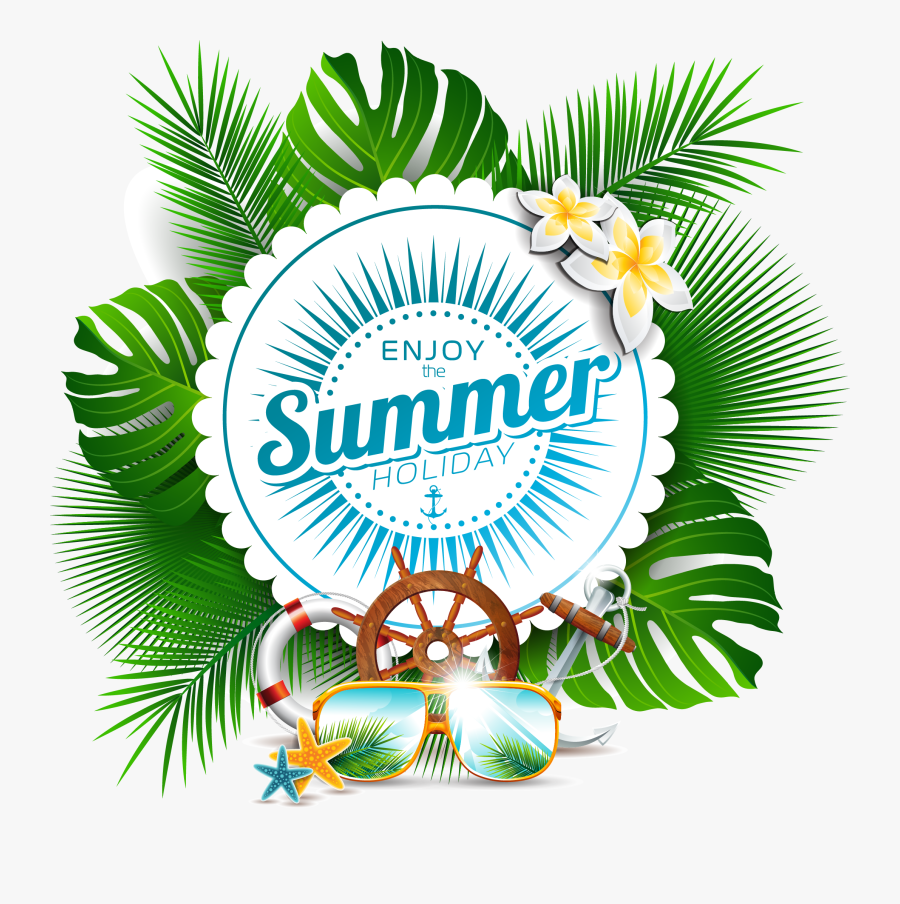 Summer Leaf Cool Download Hq Png Clipart - Лето Вектор, Transparent Clipart