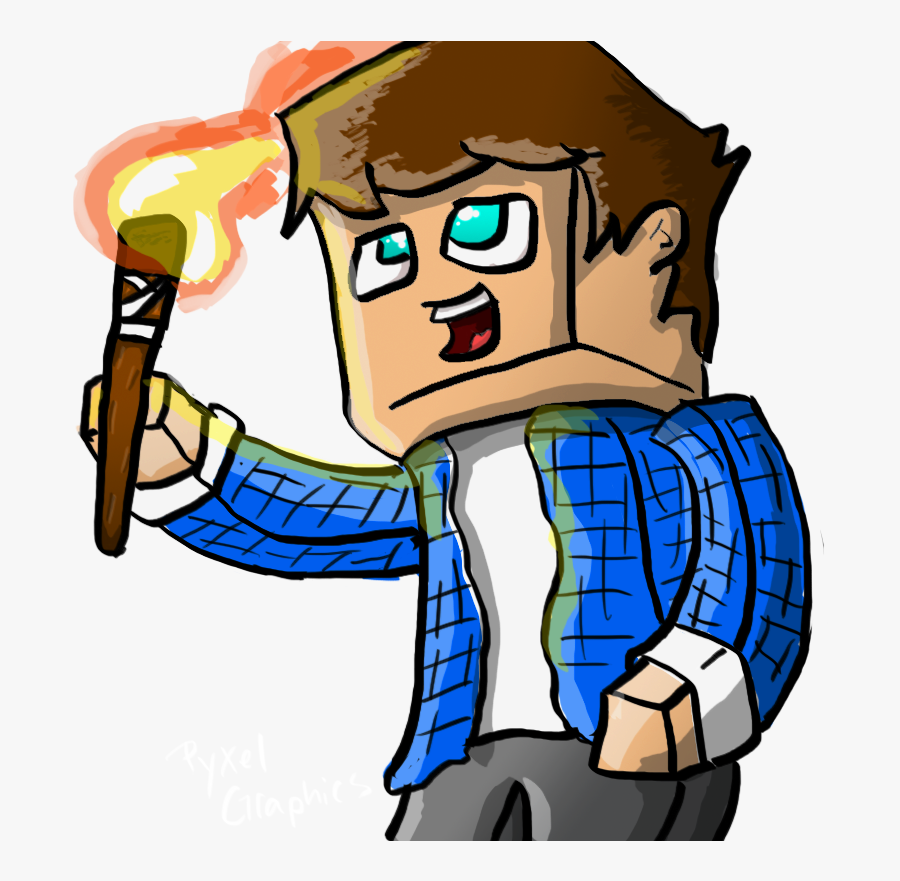 Craft Rafter By Pyxelgraphics - Minecraft Cartoon Avatar Png, Transparent Clipart