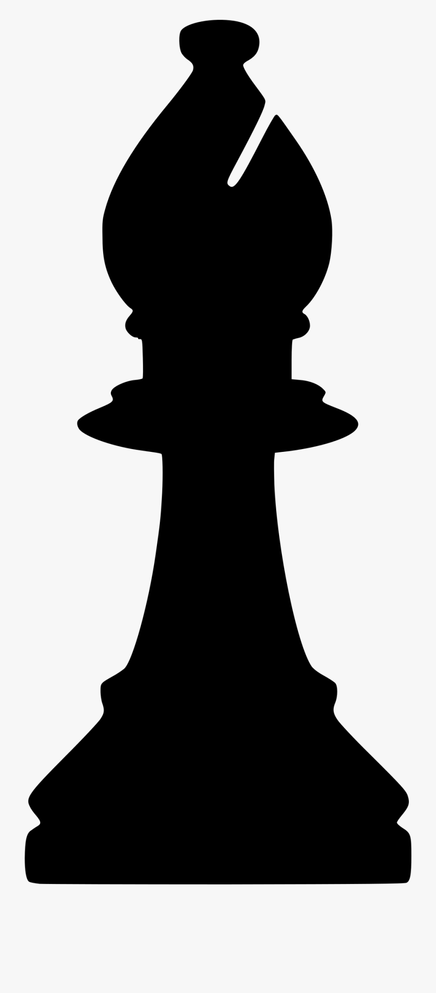 Clipart Silhouette Chess Piece Remix Bishop Alfil Chess - Bishop Chess ...