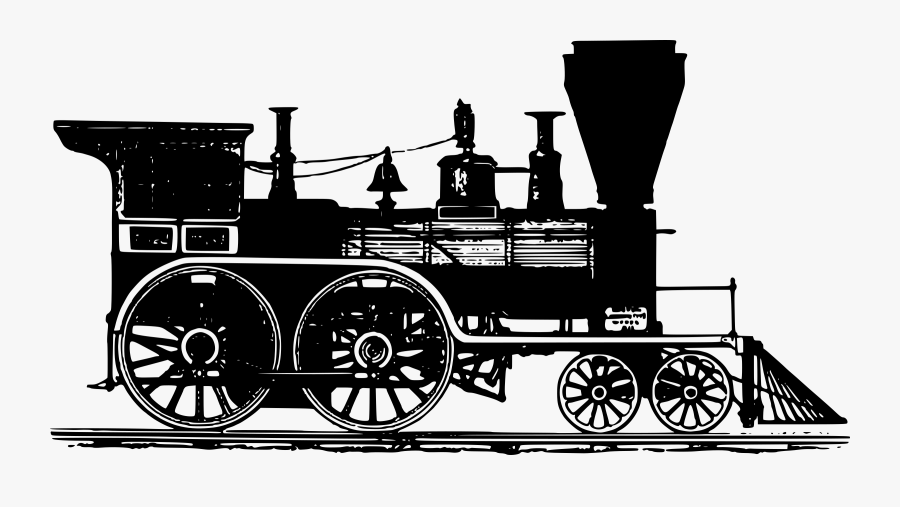 1859 Steam Train - Steam Engine Train Clipart, Transparent Clipart