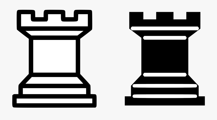Chess Tile - White Rook Chess Piece, Transparent Clipart
