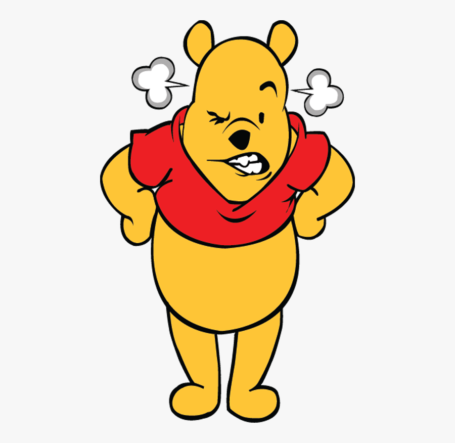 Angry Pooh By Johnreillymar - Pooh Clipart, Transparent Clipart